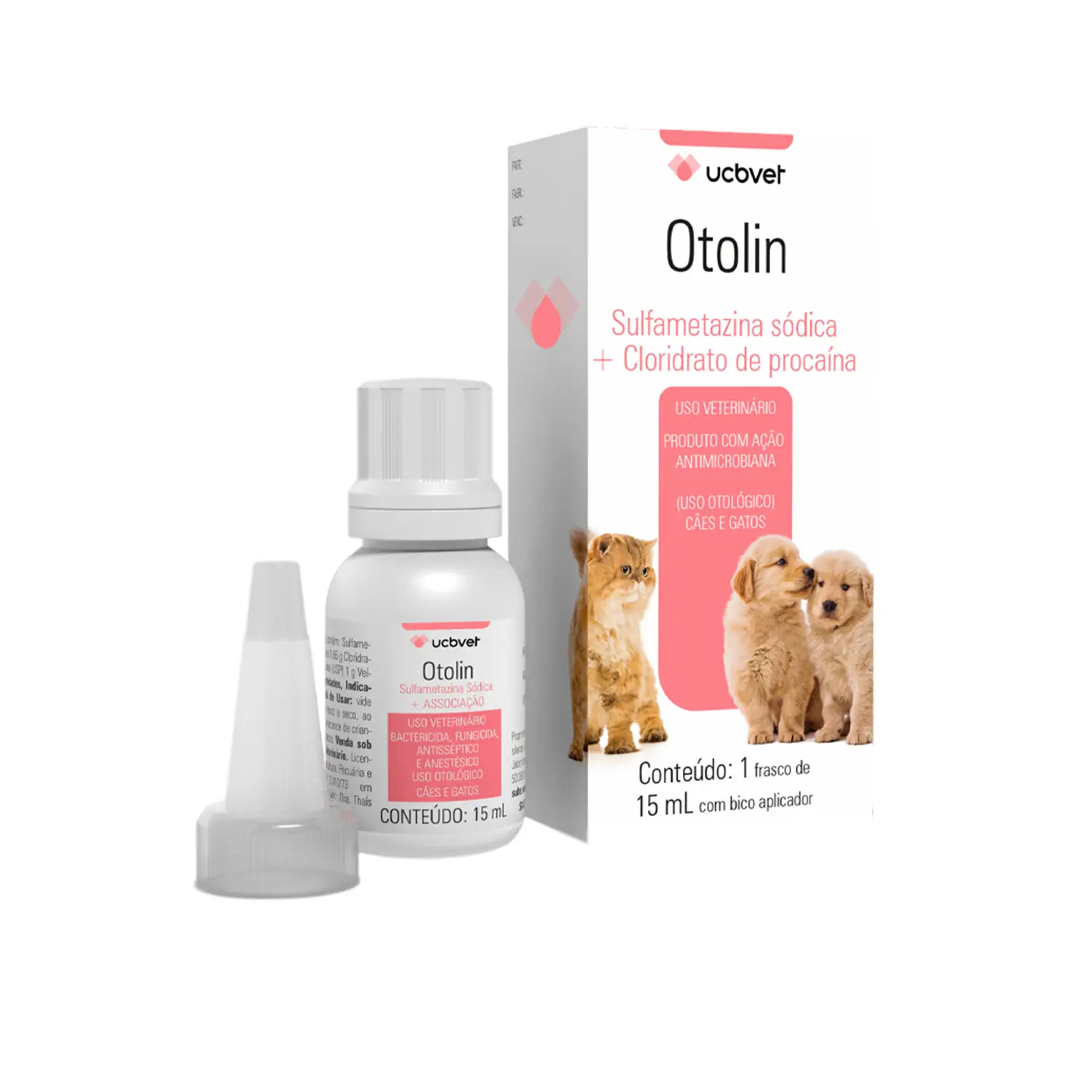 Otolin para Caes e Gatos UCB Vet 15ml